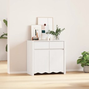 vidaXL Πλάτη "DRAMMEN" Λευκό 79x43x75,5 εκ. Στερεό Ξύλο Πεύκου