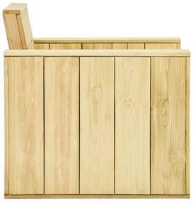 vidaXL Καρέκλες Κήπου 2 τεμ. 89 x 76 x 76 εκ. Εμποτισμένο Ξύλο Πεύκου
