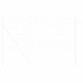 vidaXL Φράχτης Εuro Ασημί 1.2 x 10 m Χάλυβας με θερμή επιμετάλλωση