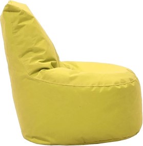Πουφ πολυθρόνα Norm PRO υφασμάτινο αδιάβροχο κίτρινο 65x65x80 εκ.