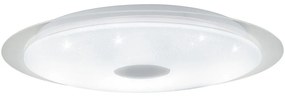 Φωτιστικό Οροφής Πλαφονιέρα Led Με Τηλεχειριστήριο Moratica-A 98219 Chrome Eglo Μέταλλο,Πλαστικό