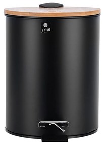 Χαρτοδοχείο Μπάνιου Bamboo Essentials Soft Close 5Lt Μαύρο - Estia