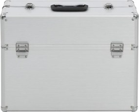 vidaXL Εργαλειοθήκη 47x36x20 εκ. Ασημί Αλουμινίου