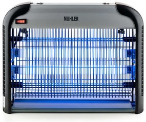 Λαμπτήρας εντόμων Muhler MIK-60 1003953, 30W, 60 m2, Ασφαλής για ανθρώπους και ζώα, Αφαιρούμενος δίσκος, Μαύρο/γκρι