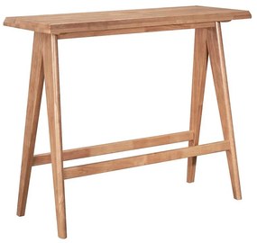 Τραπέζι Bar Winslow pakoworld ξύλο rubberwood ανοικτό καρυδί 120x45x100εκ