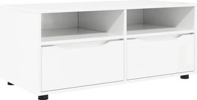 vidaXL Ντουλάπι TV 100 x 48 x 43 εκ. Υψηλής γυαλάδας λευκό
