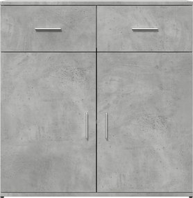 vidaXL Ντουλάπι Γκρι Σκυροδέματος 79x38x80 εκ. Επεξεργασμένο Ξύλο