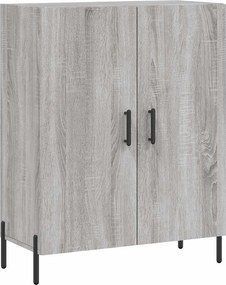 vidaXL Ντουλάπι Γκρι Sonoma 69,5 x 34 x 180 εκ. Επεξεργασμένο Ξύλο