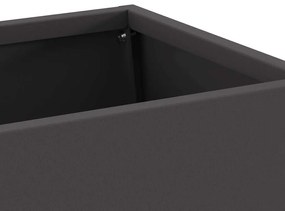vidaXL Φουγάρο με Αποθήκη Ξύλων Μαύρο 60x35x100 εκ. Χάλυβας