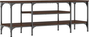 vidaXL Έπιπλο Τηλεόρασης Καφέ Δρυς 121x35x45 εκ. Επεξ. Ξύλο/Σίδερο