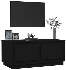 vidaXL Τραπεζάκι Σαλονιού Μαύρο 102x50x44 εκ. από Επεξεργασμένο Ξύλο
