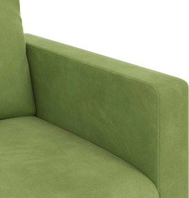 vidaXL Σετ Καναπέ 2 τμχ. Ανοιχτό Πράσινο Βελούδο