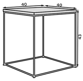 Βοηθητικό τραπεζάκι Dente mini-Mauro - Fusiko