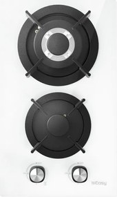 ISEASY MGBG-312A εστία αερίου, 2 καυστήρες (λευκό)