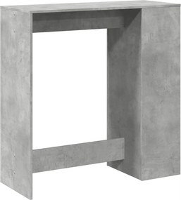 vidaXL Τραπέζι Μπαρ με Ράφια Γκρι Σκυρ. 101x40x103,5 εκ Επεξεργ. Ξύλο
