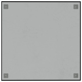 Πίνακας Επιτοίχιος Μαγνητικός Μαύρος 60x60 εκ. από Ψημένο Γυαλί - Μαύρο
