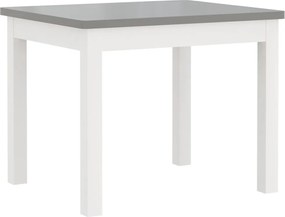 vidaXL Παιδικό Σετ Τραπέζι με Καρέκλες 4 τεμ. Λευκό και Γκρι MDF