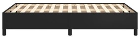 vidaXL Σκελετός Κρεβατιού Χωρίς Στρώμα Μαύρο 120x190 εκ.Συνθ. Δέρμα