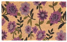 Πατάκι Εισόδου Κοκοφοίνικα Ruco Print 644 Flowers Purple 45x75 - Sdim