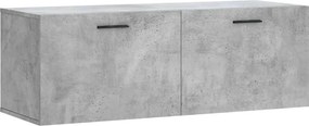 vidaXL Ντουλάπι Τοίχου Γκρι Σκυρ. 100x36,5x35 εκ. Επεξεργασμένο Ξύλο