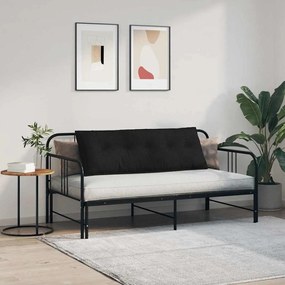 vidaXL Μαξιλάρι Πλάτης Μαύρο 140 x 19 x 50 εκ ύφασμα