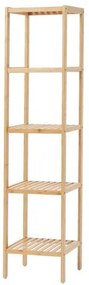 VEVOR Corner Standing Bookshelf 5-Tier Bamboo Ladder Narrow Shelf Plant Stand