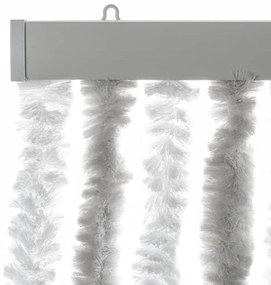 vidaXL Σήτα Εντόμων Ανοιχτό Γκρι / Λευκό 90 x 220 εκ. από Σενίλ