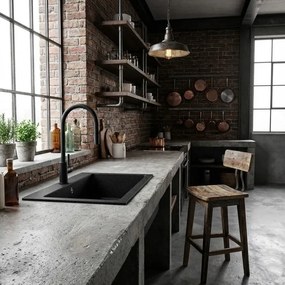 Sanitec Classic 331 (60×50) - Γρανιτένιος νεροχύτης - Granite Cappuccino