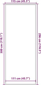 vidaXL Στρώμα πόρτας μπλε 115x300 cm