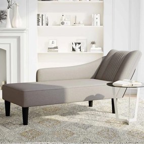 vidaXL Σαλόνι πολυθρόνας με δεξί μπράτσο Ύφασμα Taupe