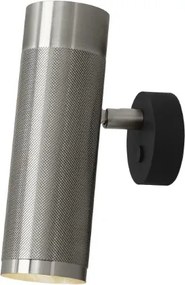 Απλίκα Τοίχου Σποτ Patrone 20cm GU10 ⌀6cm Νίκελ