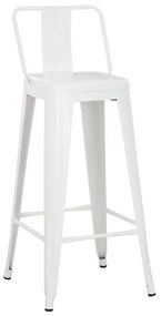 Σκαμπό Melita HM8643.21 43x43x100cm White Metal
