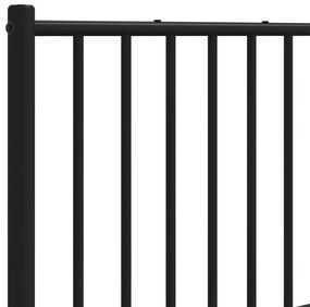 vidaXL Κεφαλάρι Μαύρο 160 εκ. Μεταλλικό