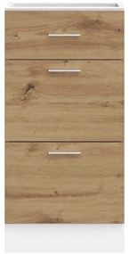 vidaXL Κάτω ντουλάπι Lyon Artisan Oak 40x46x81,5 cm