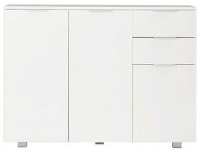 vidaXL Μπουφές Γυαλιστερός Λευκός 107x35x80,5 εκ.