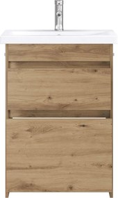 vidaXL Σετ Επίπλων Μπάνιου Artisan Δρυς 61 x 40 x 84,5 εκ
