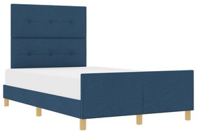 vidaXL Κρεβάτι Μπλε 120x200 εκ Τάπητας