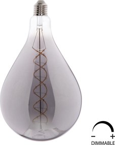 ΛΑΜΠΤΗΡΑΣ LED FILAMENT 8W E27 3000K SMOKE COLOR DIMMABLE  HM4052.03