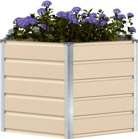 vidaXL Γλάστρα Ελεφαντόδοντο 129 x 129 x 75 εκ Ατσάλι