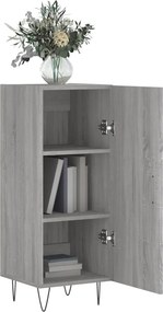 vidaXL Ντουλάπι Γκρι Sonoma 34,5x34x90 εκ. από Επεξεργασμένο Ξύλο