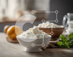Intra Συλλεκτικό Ξύλινο Παζλ Plywood  4mm - Μπολ cottage cheese με φρέσκα βότανα Σε Ξύλινο Κουτί - Διαστάσεις: 10x10 cm – 25 κομμάτια