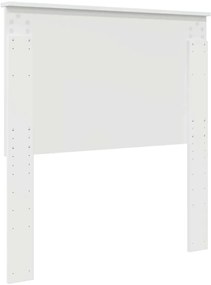 vidaXL Κεφαλάρι Γυαλιστερό Λευκό 75 cm Επεξεργασμένο ξύλο