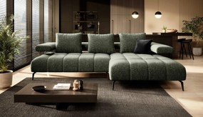 Γωνιακός καναπές Magnito-Prasino-Δεξιά