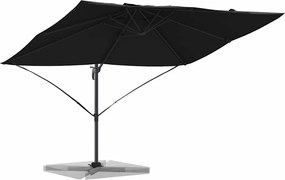 vidaXL Ομπρέλα ηλίου Μαύρο 351 x 250 x 260 εκ