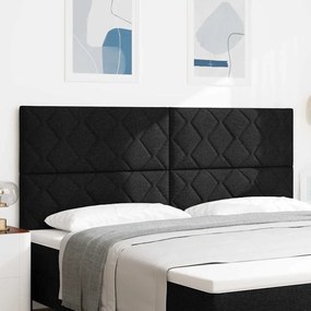 vidaXL Υφασμάτινο Κεφαλάρι Geometric με κεφαλάρι Μαύρο 200 cm ύφασμα