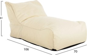ΠΟΥΦ BLOOM ΑΔΙΑΒΡΟΧΟ HM5111.11 ΜΠΕΖ POLYESTER-UV PROTECTED 106x70x61Υ εκ.