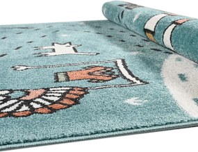 Παιδικό Χαλί (160x230) Polcarpet Carousel Dream 9136 Blue Indian