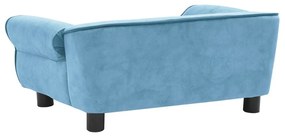 Καναπές - Κρεβάτι Σκύλου Τιρκουάζ 72 x 45 x 30 εκ. Βελουτέ - Τιρκουάζ