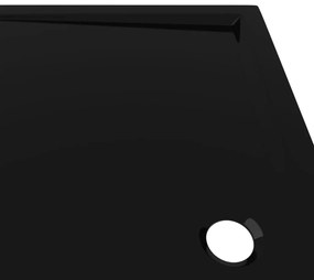 Βάση Ντουζιέρας Ορθογώνια Μαύρη 70 x 120 εκ. από ABS - Μαύρο