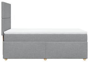 ΚΡΕΒΑΤΙ BOXSPRING ΜΕ ΣΤΡΩΜΑ ΑΝΟΙΧΤΟ ΓΚΡΙ 90X190 ΕΚ. ΥΦΑΣΜΑΤΙΝΟ 3293428